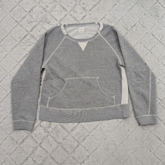 Billy Reid Sweatshirt Womens S Gray Heather Crewneck Raglan Sleeve Fleece - Picture 1 of 7
